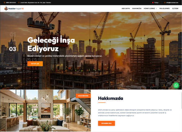 İnşaat Web Paketi v1